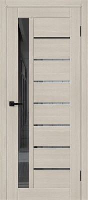 Межкомнатная  дверь Браво-27, Cream Melinga / Mirox Grey, Эко Шпон, 200*70 sp2510BR_153-7567 - фото 3858417