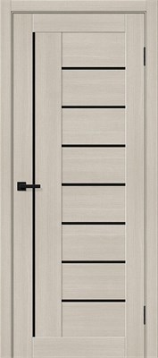 Межкомнатная  дверь Браво-29, Cream Melinga / Black Shine, Эко Шпон, 200*90 sp2510BR_153-7585 - фото 3858431