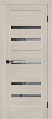 Межкомнатная  дверь Браво-30, Cream Melinga / Mirox Grey, Эко Шпон, 200*80 sp2510BR_153-7608 - фото 3858438