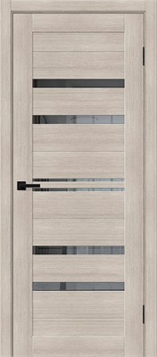 Межкомнатная  дверь Браво-30, Cappuccino Melinga / Mirox Grey, Эко Шпон, 200*90 sp2510BR_153-1251 - фото 3858495