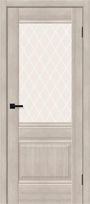 Межкомнатная  дверь Прима-3, Cappuccino Melinga / White Сrystal, Эко Шпон, 200*70 sp2510BR_153-1181 - фото 3858942