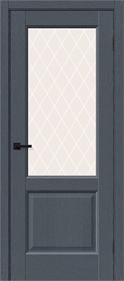 Межкомнатная  дверь Неоклассик-33, Stormy Wood / White Сrystal, Эко Шпон, 200*60 sp2510BR_153-1649 - фото 3859040