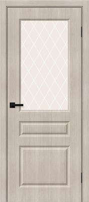 Межкомнатная  дверь Скинни-15, Cappuccino Melinga / White Сrystal, Эко Шпон, 200*70 sp2510BR_153-7475 - фото 3859079