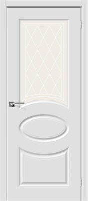 Межкомнатная  дверь Скинни-21, П-23 (Белый) / Худ., Винил, 200*90 sp2510BR_015-0550 - фото 3859453