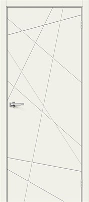 Межкомнатная  дверь Граффити-5, Whitey, Эмаль, 200*90 sp2510BR_013-0432 - фото 3859921