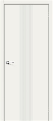 Межкомнатная  дверь Граффити-21, Whitey, Эмаль, 190*55 sp2510BR_013-1444 - фото 3859931