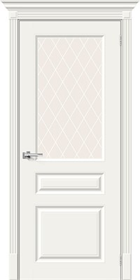 Межкомнатная  дверь Скинни-15.1, Whitey / White Сrystal, Эмаль, 200*80 sp2510BR_013-0217 - фото 3860080