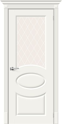 Межкомнатная  дверь Скинни-21, Whitey / White Сrystal, Эмаль, 200*80 sp2510BR_013-0257 - фото 3860100