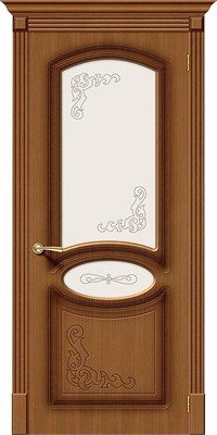 Межкомнатная  дверь Азалия, Ф-11 (Орех) / Худ., Шпон, 200*70 sp2510BR_003-0018 - фото 3860448