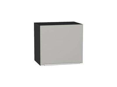 Шкаф верхний горизонтальный Фьюжн Graphite, Silky Light Grey, 460, 500 В*Ш*Г 458*500*318, фасад МДФ  Silky Light Grey, корпус  Graphite ms2510VVT_66565