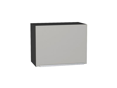 Шкаф верхний горизонтальный Фьюжн Graphite, Silky Light Grey, 460, 600 В*Ш*Г 458*600*318, фасад МДФ  Silky Light Grey, корпус  Graphite ms2510VVT_66566