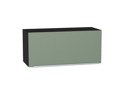 Шкаф верхний горизонтальный Фьюжн Graphite, Silky Mint, 360, 800 В*Ш*Г 358*800*320, фасад МДФ  Silky Mint, корпус  Graphite ms2510VVT_51925