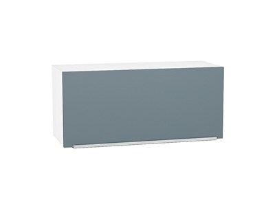Шкаф верхний горизонтальный Фьюжн Белый, Silky Blue, 360, 800 В*Ш*Г 358*800*320, фасад МДФ  Silky Blue, корпус  Белый ms2510VVT_51927