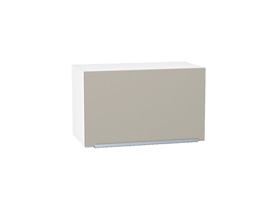 Шкаф верхний горизонтальный Фьюжн Белый, Silky Grey, 360, 600 В*Ш*Г 358*600*320, фасад МДФ  Silky Grey, корпус  Белый ms2510VVT_51918