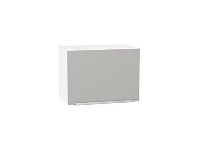 Шкаф верхний горизонтальный Фьюжн Белый, Silky Light Grey, 360, 500 В*Ш*Г 358*500*320, фасад МДФ  Silky Light Grey, корпус  Белый ms2510VVT_66550