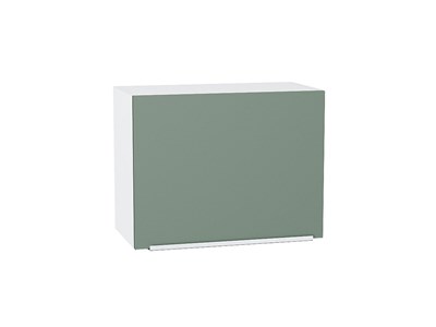 Шкаф верхний горизонтальный Фьюжн Белый, Silky Mint, 460, 600 В*Ш*Г 458*600*318, фасад МДФ  Silky Mint, корпус  Белый ms2510VVT_57197
