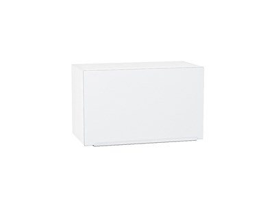 Шкаф верхний горизонтальный Фьюжн Белый, Silky White, 360, 600 В*Ш*Г 358*600*320, фасад МДФ  Silky White, корпус  Белый ms2510VVT_51914