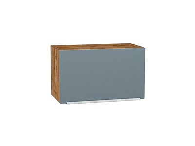 Шкаф верхний горизонтальный Фьюжн Дуб Вотан, Silky Blue, 360, 600 В*Ш*Г 358*600*320, фасад МДФ  Silky Blue, корпус  Дуб Вотан ms2510VVT_60661