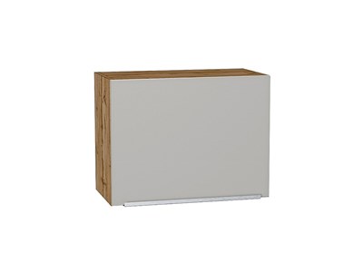 Шкаф верхний горизонтальный Фьюжн Дуб Вотан, Silky Light Grey, 460, 600 В*Ш*Г 458*600*318, фасад МДФ  Silky Light Grey, корпус  Дуб Вотан ms2510VVT_66560