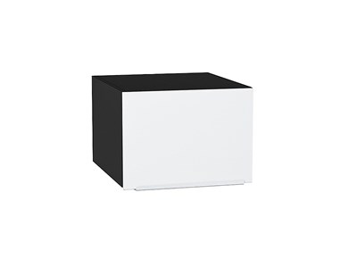 Шкаф верхний горизонтальный глубокий Фьюжн Graphite, Silky White, 500 В*Ш*Г 358*500*576, фасад МДФ  Silky White, корпус  Graphite ms2510VVT_51849