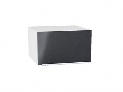 Шкаф верхний горизонтальный глубокий Фьюжн Белый, Anthracite, 600 В*Ш*Г 358*600*576, фасад МДФ  Anthracite, корпус  Белый ms2510VVT_45158