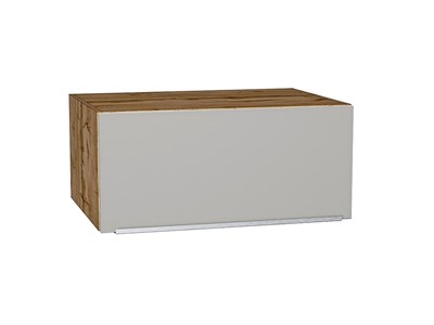 Шкаф верхний горизонтальный глубокий Фьюжн Дуб Вотан, Silky Light Grey, 800 В*Ш*Г 358*800*576, фасад МДФ  Silky Light Grey, корпус  Дуб Вотан ms2510VVT_66546