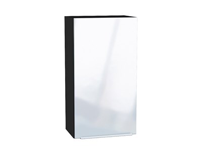 Шкаф верхний с 1-ой дверцей Фьюжн Graphite, Angel, 920, 500 В*Ш*Г 920*500*320, фасад МДФ  Angel, корпус  Graphite ms2510VVT_45074