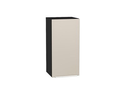 Шкаф верхний с 1-ой дверцей Фьюжн Graphite, Cream Silk, 720, 350 В*Ш*Г 716*350*320, фасад МДФ  Cream Silk, корпус  Graphite ms2510VVT_71924