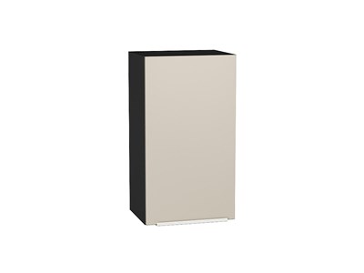 Шкаф верхний с 1-ой дверцей Фьюжн Graphite, Cream Silk, 720, 400 В*Ш*Г 716*400*320, фасад МДФ  Cream Silk, корпус  Graphite ms2510VVT_71925