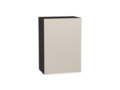 Шкаф верхний с 1-ой дверцей Фьюжн Graphite, Cream Silk, 720, 500 В*Ш*Г 716*500*320, фасад МДФ  Cream Silk, корпус  Graphite ms2510VVT_71927
