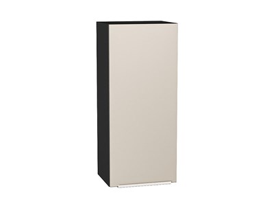 Шкаф верхний с 1-ой дверцей Фьюжн Graphite, Cream Silk, 920, 400 В*Ш*Г 920*400*320, фасад МДФ  Cream Silk, корпус  Graphite ms2510VVT_71931
