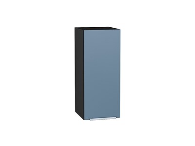 Шкаф верхний с 1-ой дверцей Фьюжн Graphite, Silky Blue, 720, 300 В*Ш*Г 716*300*320, фасад МДФ  Silky Blue, корпус  Graphite ms2510VVT_51955