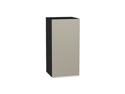 Шкаф верхний с 1-ой дверцей Фьюжн Graphite, Silky Grey, 720, 350 В*Ш*Г 716*350*320, фасад МДФ  Silky Grey, корпус  Graphite ms2510VVT_65100