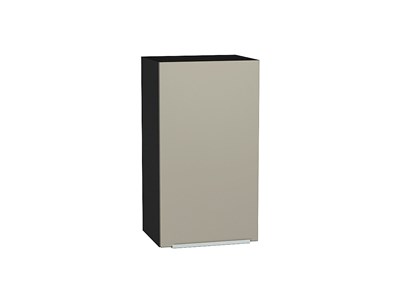 Шкаф верхний с 1-ой дверцей Фьюжн Graphite, Silky Grey, 720, 400 В*Ш*Г 716*400*320, фасад МДФ  Silky Grey, корпус  Graphite ms2510VVT_51990