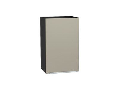 Шкаф верхний с 1-ой дверцей Фьюжн Graphite, Silky Grey, 720, 450 В*Ш*Г 716*450*320, фасад МДФ  Silky Grey, корпус  Graphite ms2510VVT_51991
