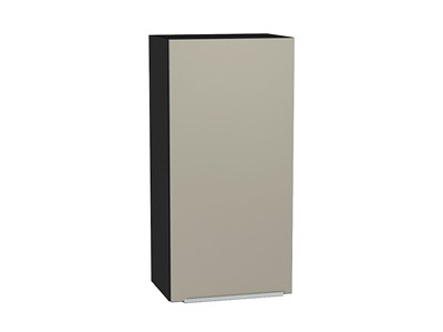 Шкаф верхний с 1-ой дверцей Фьюжн Graphite, Silky Grey, 920, 450 В*Ш*Г 920*450*320, фасад МДФ  Silky Grey, корпус  Graphite ms2510VVT_51996