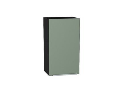 Шкаф верхний с 1-ой дверцей Фьюжн Graphite, Silky Mint, 720, 400 В*Ш*Г 716*400*320, фасад МДФ  Silky Mint, корпус  Graphite ms2510VVT_52008