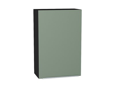 Шкаф верхний с 1-ой дверцей Фьюжн Graphite, Silky Mint, 920, 600 В*Ш*Г 920*600*320, фасад МДФ  Silky Mint, корпус  Graphite ms2510VVT_52016