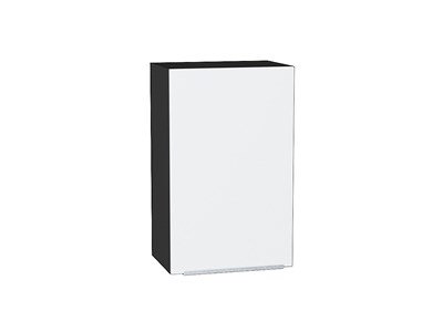 Шкаф верхний с 1-ой дверцей Фьюжн Graphite, Silky White, 720, 450 В*Ш*Г 716*450*320, фасад МДФ  Silky White, корпус  Graphite ms2510VVT_51966