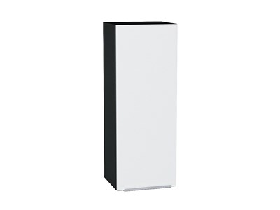 Шкаф верхний с 1-ой дверцей Фьюжн Graphite, Silky White, 920, 350 В*Ш*Г 920*350*320, фасад МДФ  Silky White, корпус  Graphite ms2510VVT_65089