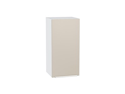 Шкаф верхний с 1-ой дверцей Фьюжн Белый, Cream Silk, 720, 350 В*Ш*Г 716*350*320, фасад МДФ  Cream Silk, корпус  Белый ms2510VVT_71892