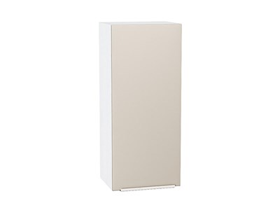 Шкаф верхний с 1-ой дверцей Фьюжн Белый, Cream Silk, 920, 400 В*Ш*Г 920*400*320, фасад МДФ  Cream Silk, корпус  Белый ms2510VVT_71899