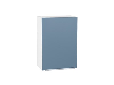 Шкаф верхний с 1-ой дверцей Фьюжн Белый, Silky Blue, 720, 500 В*Ш*Г 716*500*320, фасад МДФ  Silky Blue, корпус  Белый ms2510VVT_52019