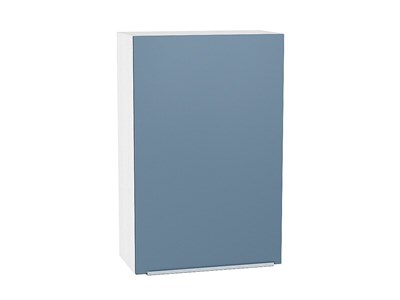 Шкаф верхний с 1-ой дверцей Фьюжн Белый, Silky Blue, 920, 600 В*Ш*Г 920*600*320, фасад МДФ  Silky Blue, корпус  Белый ms2510VVT_52025
