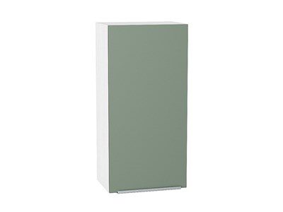 Шкаф верхний с 1-ой дверцей Фьюжн Белый, Silky Mint, 920, 450 В*Ш*Г 920*450*320, фасад МДФ  Silky Mint, корпус  Белый ms2510VVT_52005
