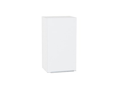 Шкаф верхний с 1-ой дверцей Фьюжн Белый, Silky White, 720, 400 В*Ш*Г 716*400*320, фасад МДФ  Silky White, корпус  Белый ms2510VVT_51956