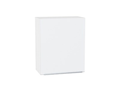 Шкаф верхний с 1-ой дверцей Фьюжн Белый, Silky White, 720, 600 В*Ш*Г 716*600*320, фасад МДФ  Silky White, корпус  Белый ms2510VVT_51959