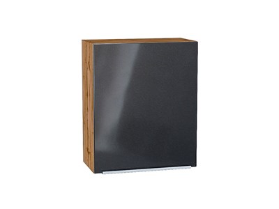 Шкаф верхний с 1-ой дверцей Фьюжн Дуб Вотан, Anthracite, 720, 600 В*Ш*Г 716*600*320, фасад МДФ  Anthracite, корпус  Дуб Вотан ms2510VVT_60803