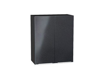 Шкаф верхний с 2-мя дверцами Фьюжн Graphite, Anthracite, 720, 600 В*Ш*Г 716*600*320, фасад МДФ  Anthracite, корпус  Graphite ms2510VVT_36772