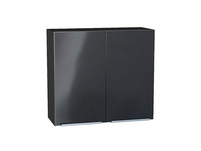Шкаф верхний с 2-мя дверцами Фьюжн Graphite, Anthracite, 720, 800 В*Ш*Г 716*800*320, фасад МДФ  Anthracite, корпус  Graphite ms2510VVT_36781